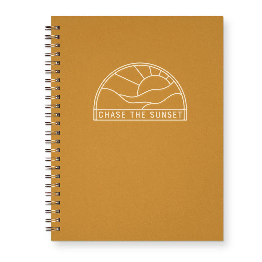 Chase The Sunset Journal: Lined Notebook